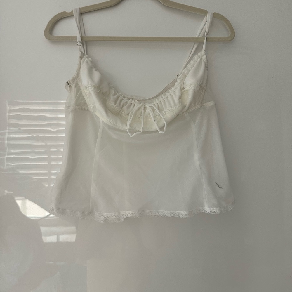 White Sheer Camisole Top
